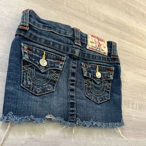 True Religion Denim Skirt 
Size 4